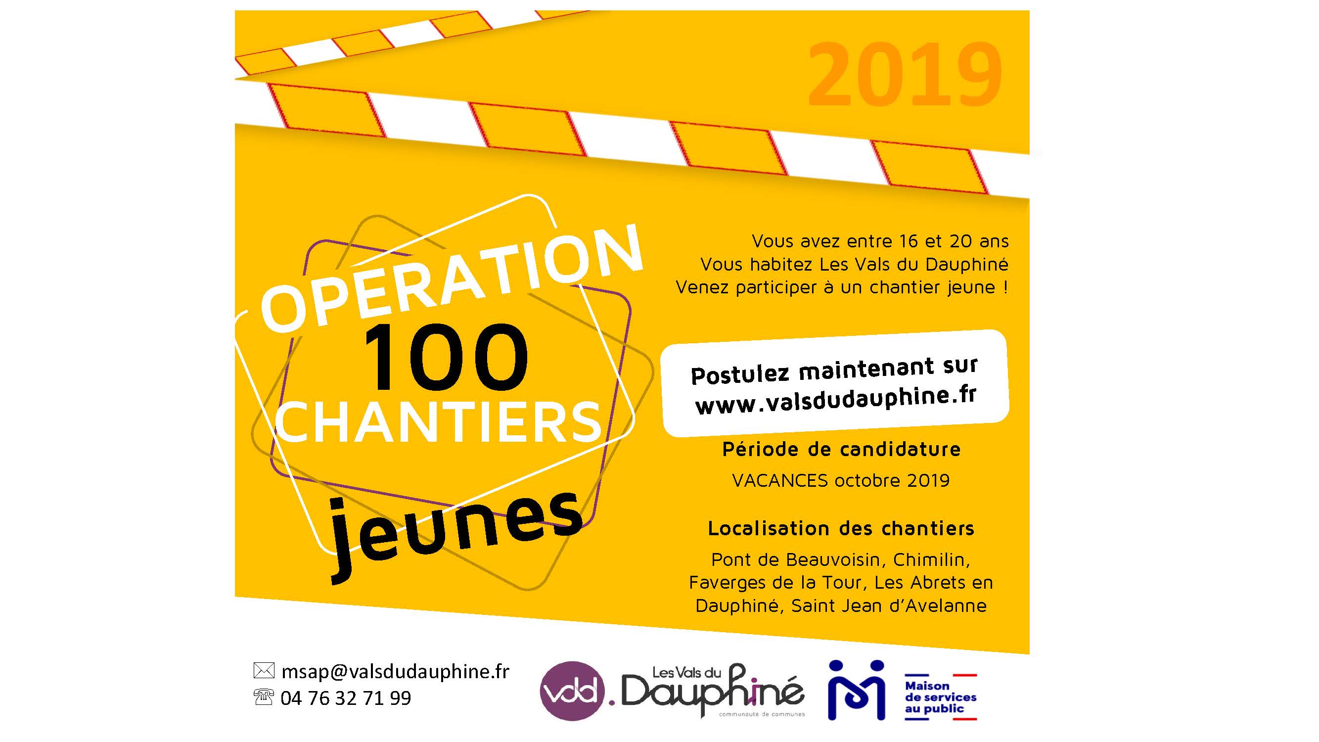 Présentation num chantier jeune octobre
