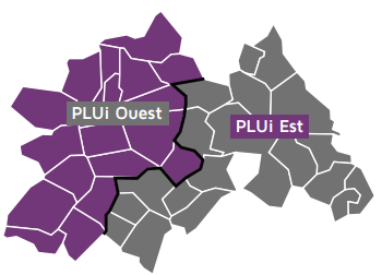 Carte des PLUi Est et Ouest