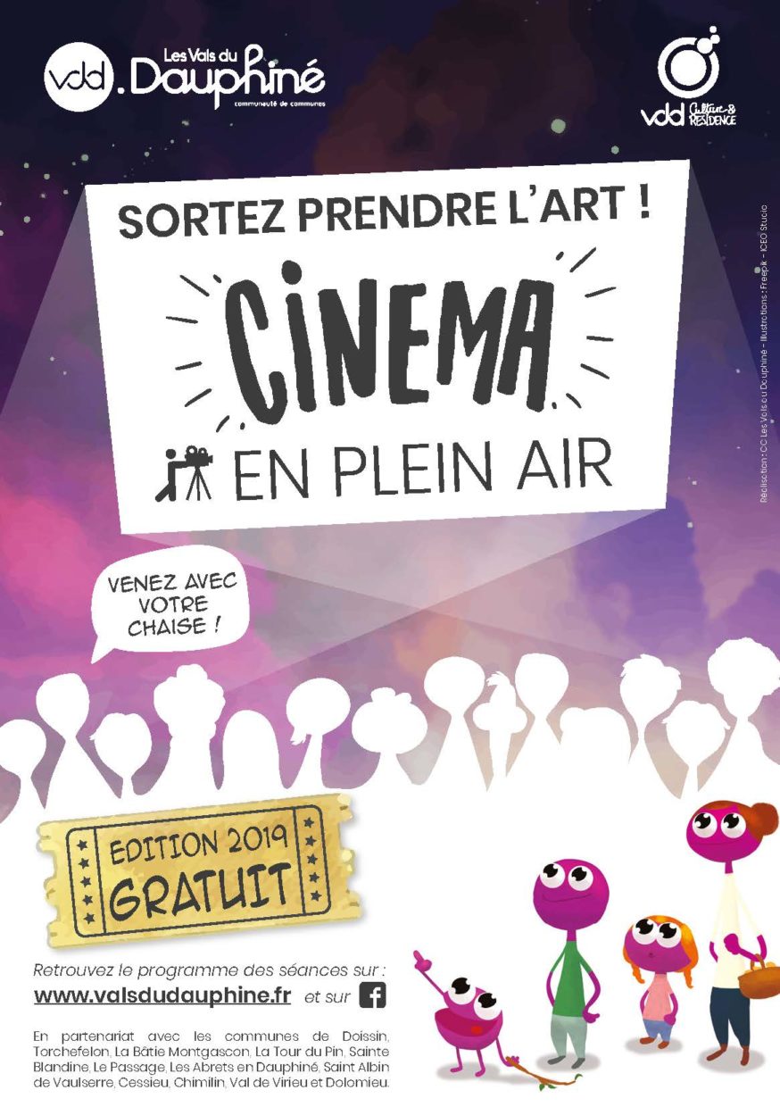 Flyer cinéma en plein air 2019 - recto