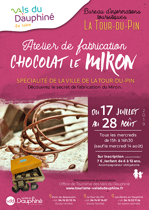 VDD AFFICHE Atelier de fabrication enfants : chocolat le Miron