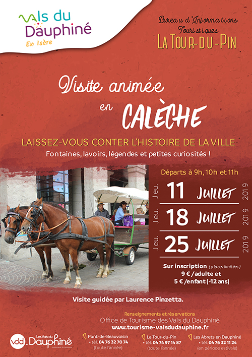 Visite animée en calèche de La Tour du Pin 2019