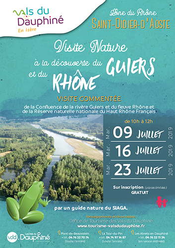 Affiche Visite nature Guiers-Rhône 2019