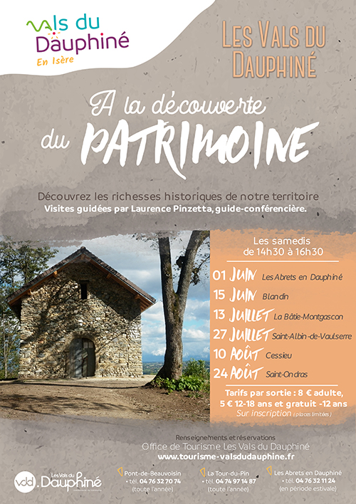 Affiche des visites guidées A la découverte du patrimoine