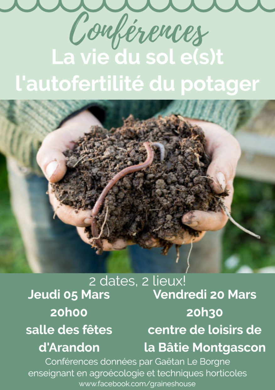 Conférence sur la vie du sol et l'autofertifilité du potager
